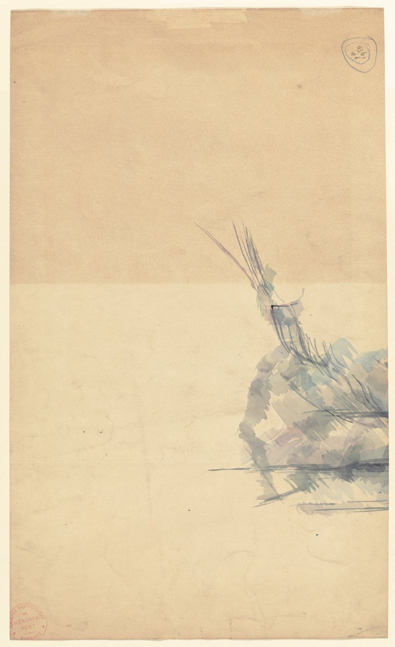 Studie eines Felsens von Paul Cézanne