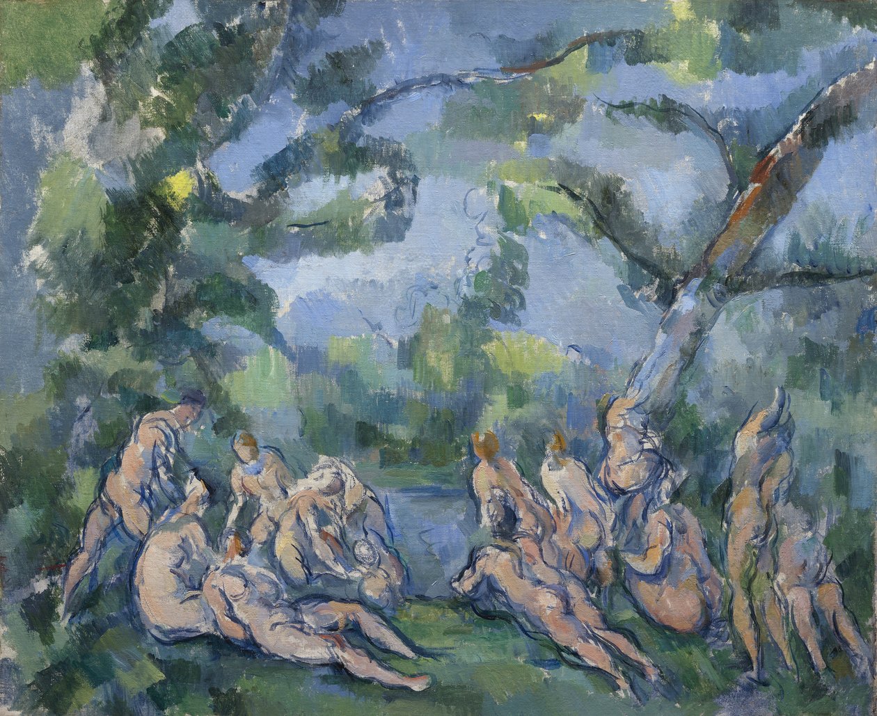 Die Badenden, 1899-1904 von Paul Cézanne