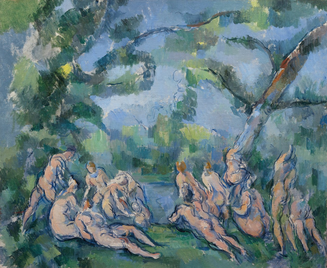 Die Badenden, 1899-1904 von Paul Cézanne