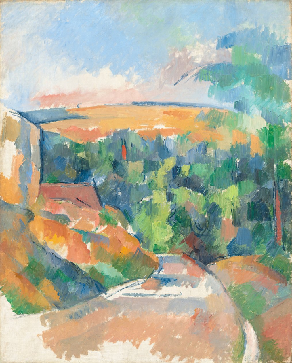 Die Biegung der Straße von Paul Cézanne