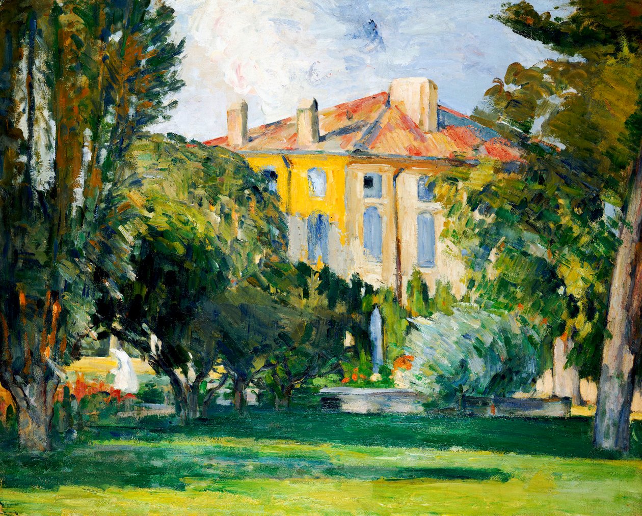 Das Haus in Jas de Bouffan, 1882-85 von Paul Cézanne