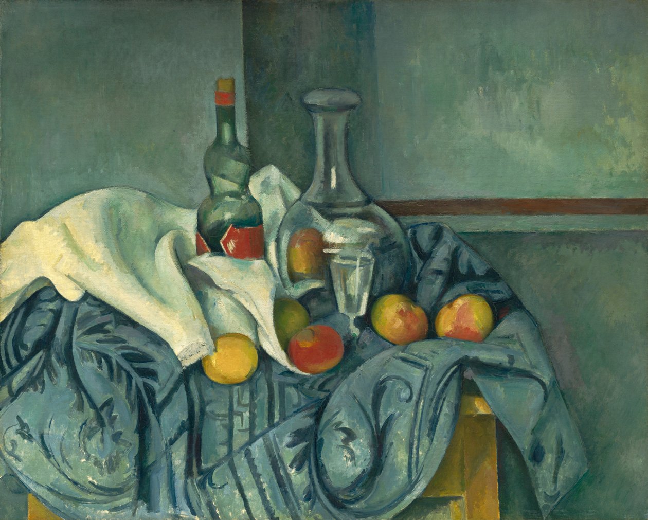 Die Pfefferminzflasche von Paul Cézanne