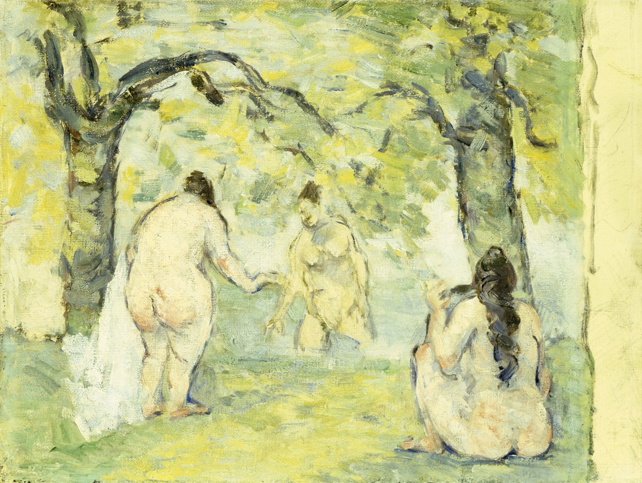Drei Badende, 1875-77 von Paul Cézanne