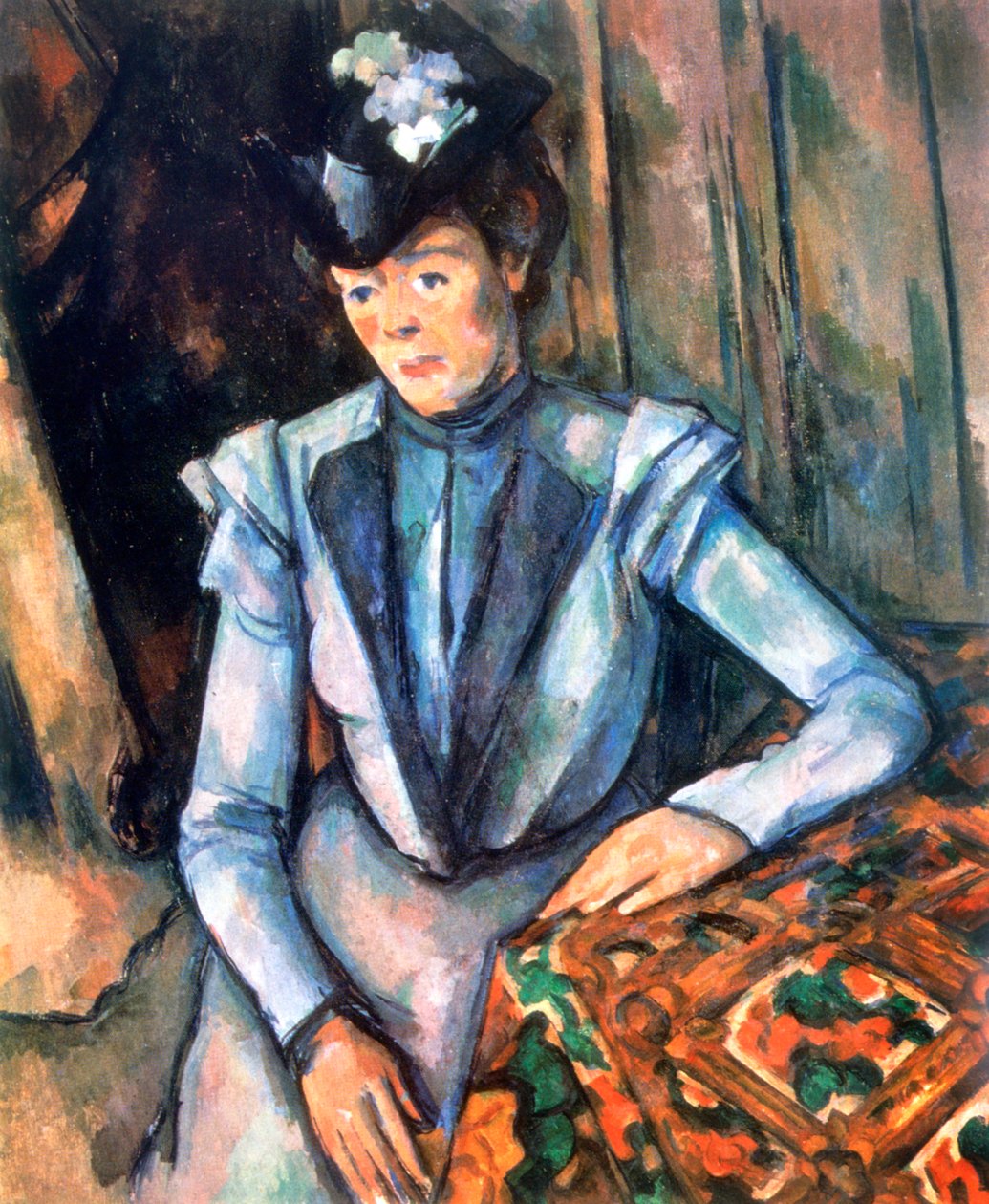 Sitzende Frau in Blau, 1902-1906 von Paul Cézanne