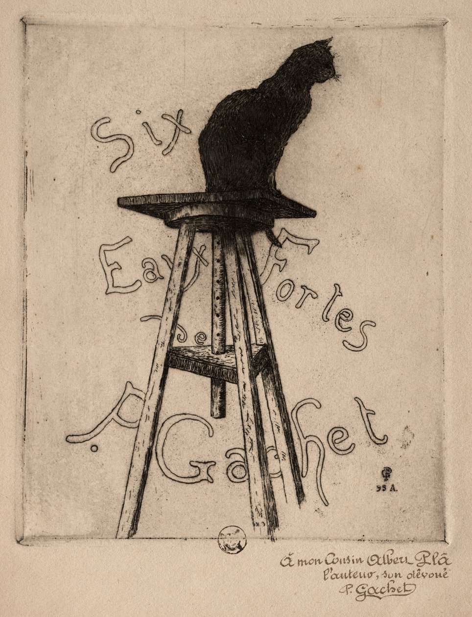 Sechs Radierungen, 1895 von Paul Gachet