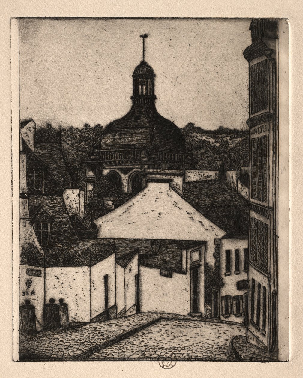 Sechs Radierungen: Notre-Dame-Straße, Pontoise, 1895 von Paul Gachet