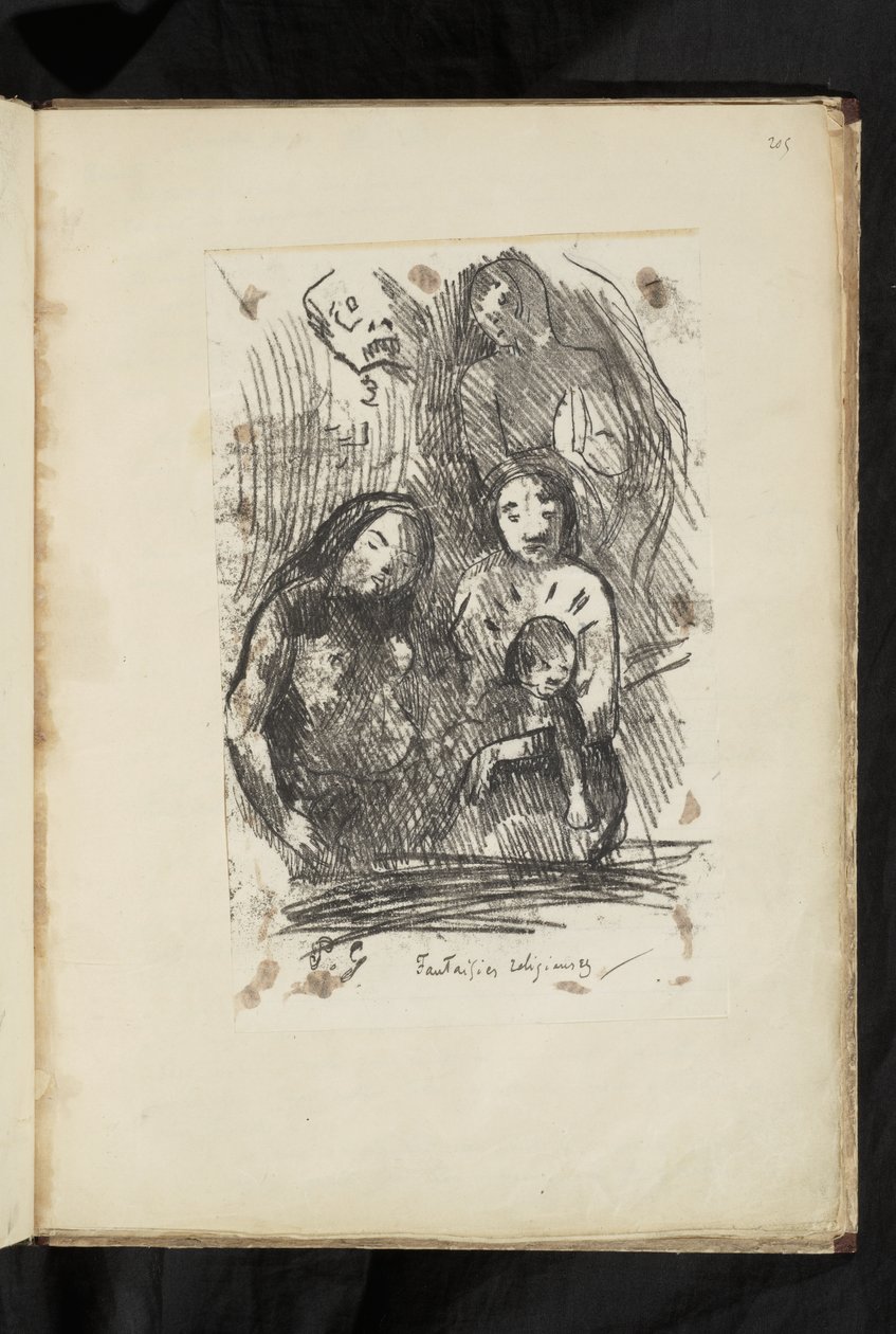 Avant et après - Fragment der Geburt Christi von Paul Gauguin
