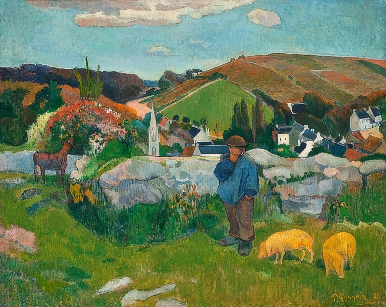 Der Schweinehirt von Paul Gauguin