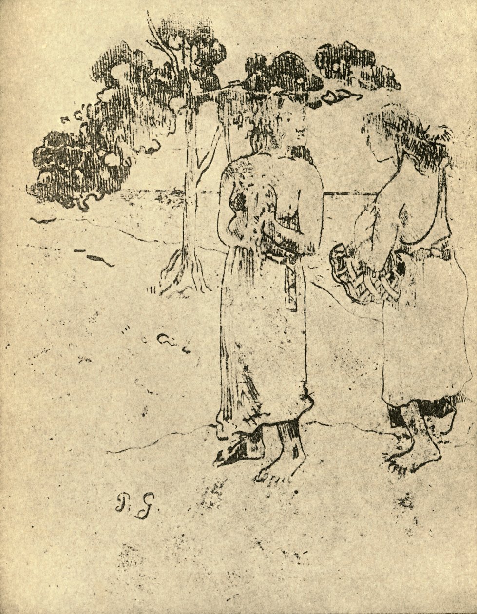 Zeichnung, 1936 von Paul Gauguin