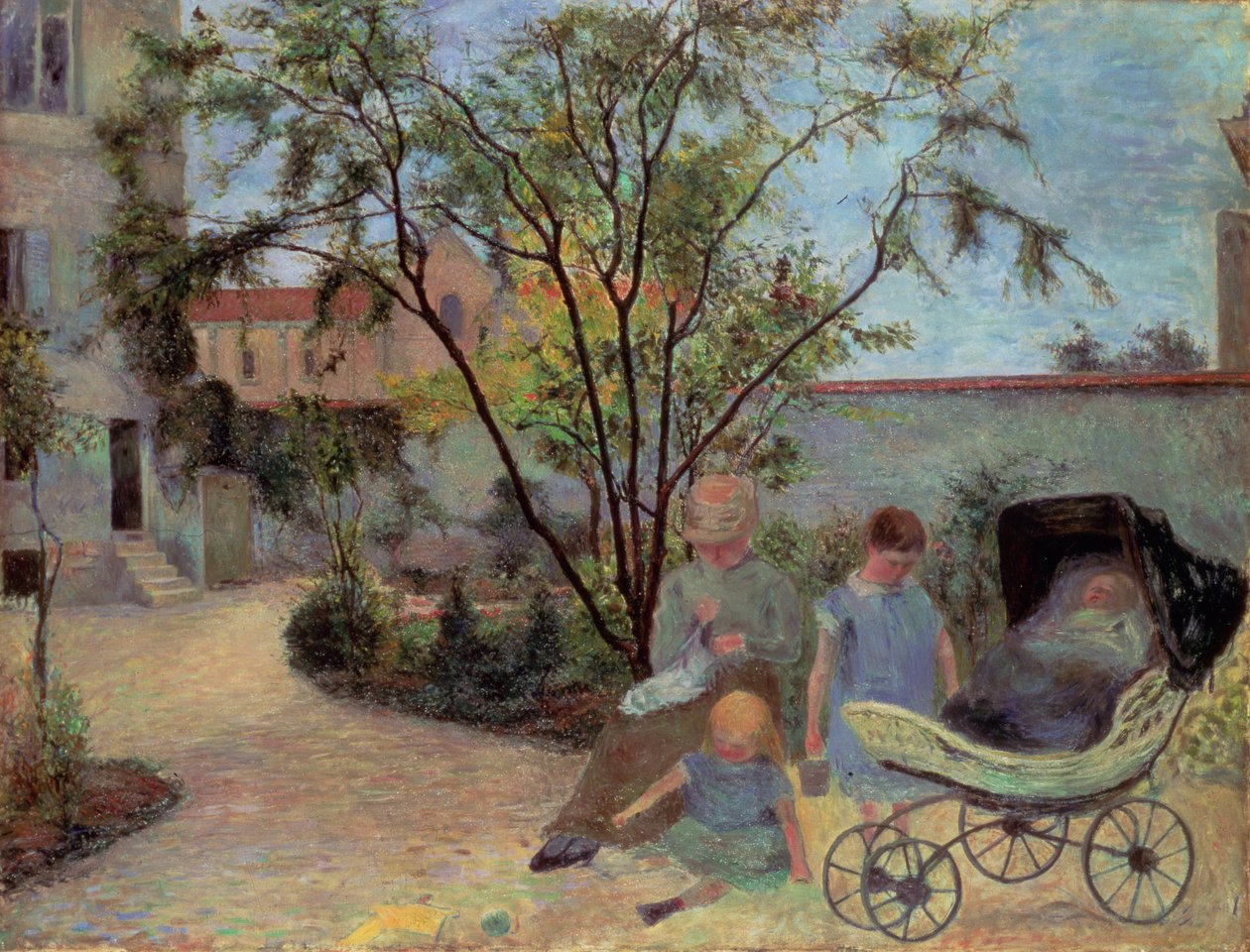 Figuren in einem Garten, ca. 1881 von Paul Gauguin
