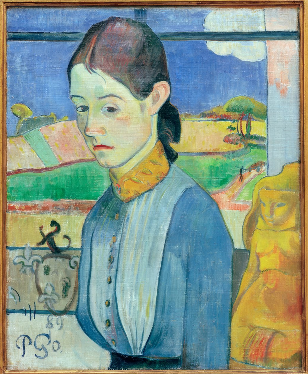 Junge Bretonin von Paul Gauguin