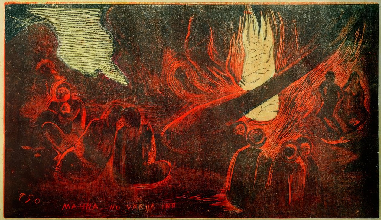 Mahana No Varua Ino von Paul Gauguin