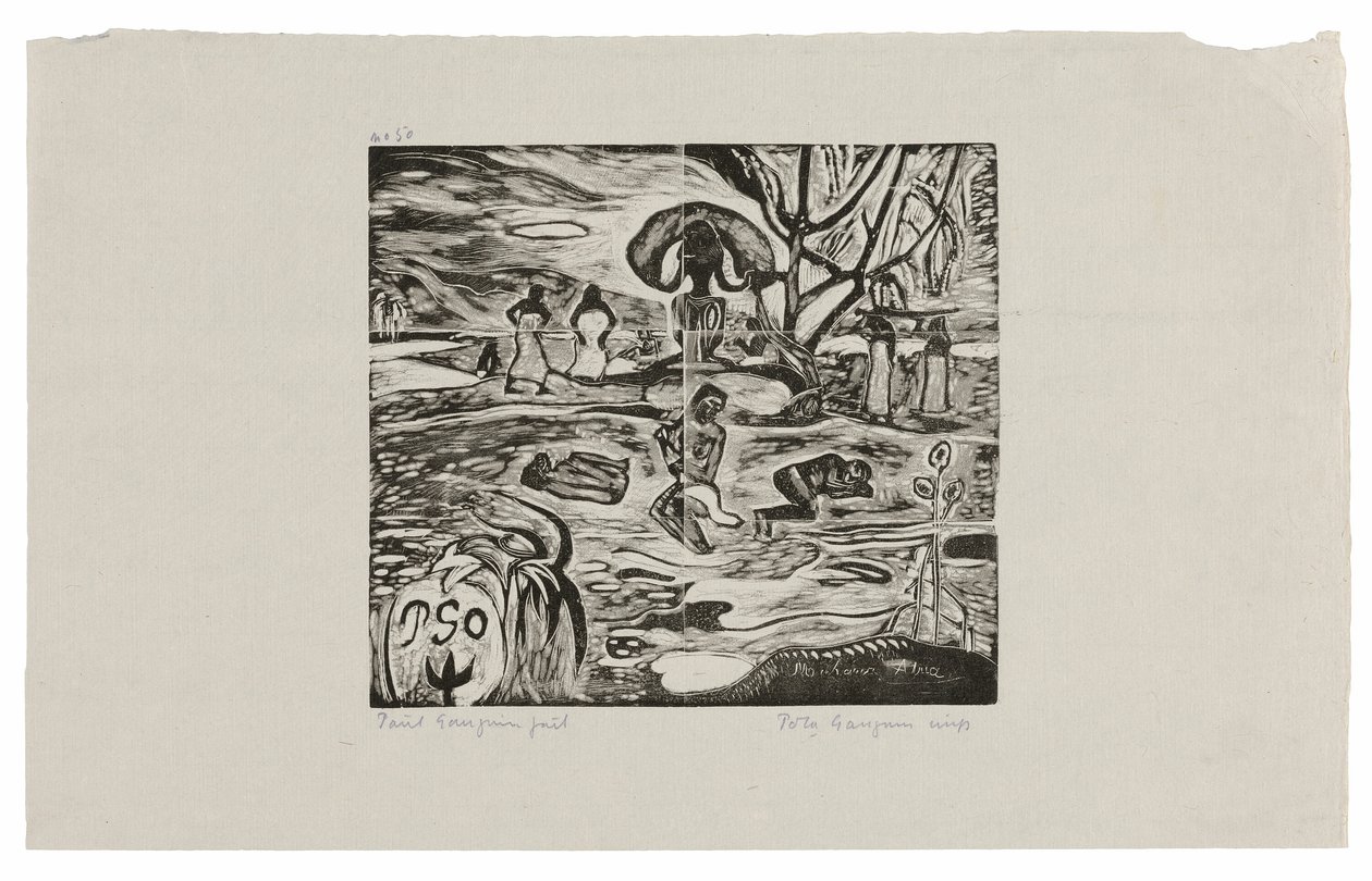 Mahana atua (Tag des Gottes) von Paul Gauguin