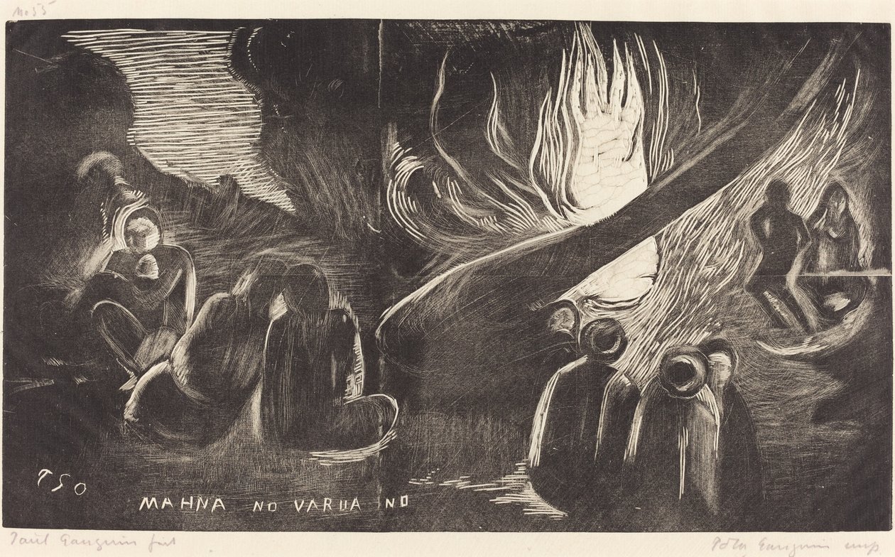 Mahna no Varua Ino (Der Teufel spricht) von Paul Gauguin