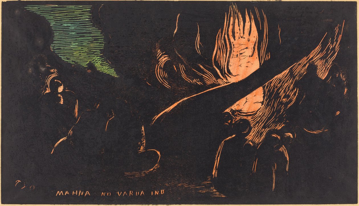 Mahna no Varua Ino (Der Teufel spricht) von Paul Gauguin