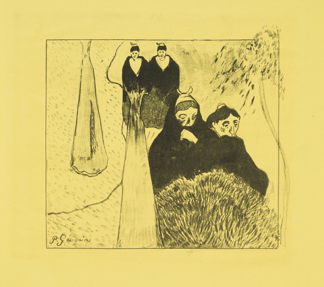 Alte Frauen von Arles, 1889 von Paul Gauguin