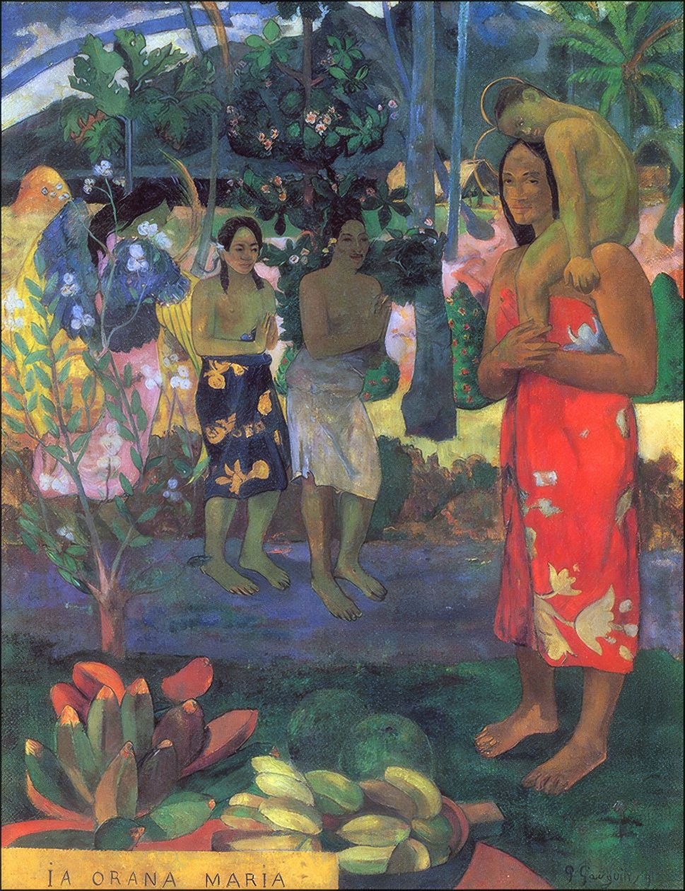 Tahiti: Ia Orana Maria (Ave Maria) 1891 von Paul Gauguin