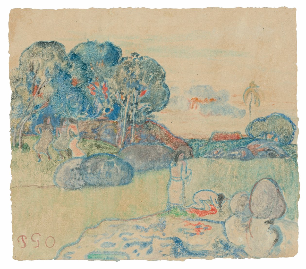 Tahitische Landschaft von Paul Gauguin