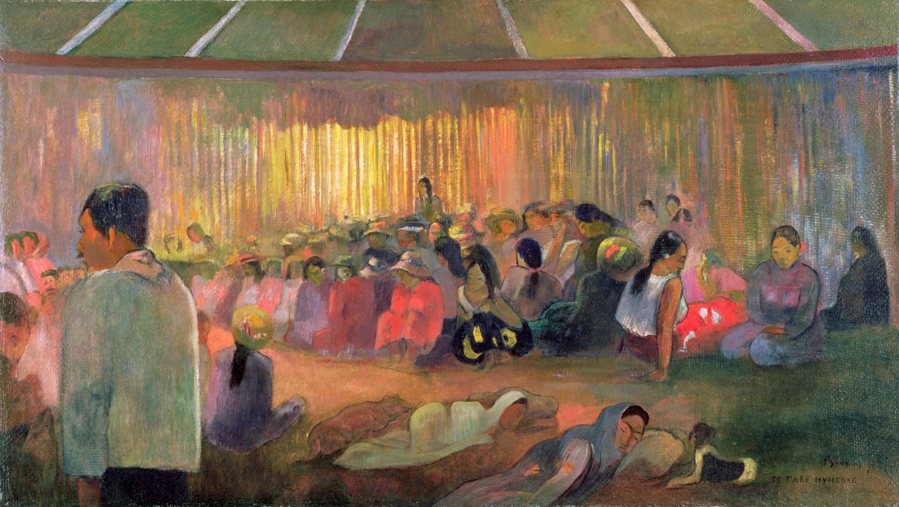 Te Fare Hymenee von Paul Gauguin