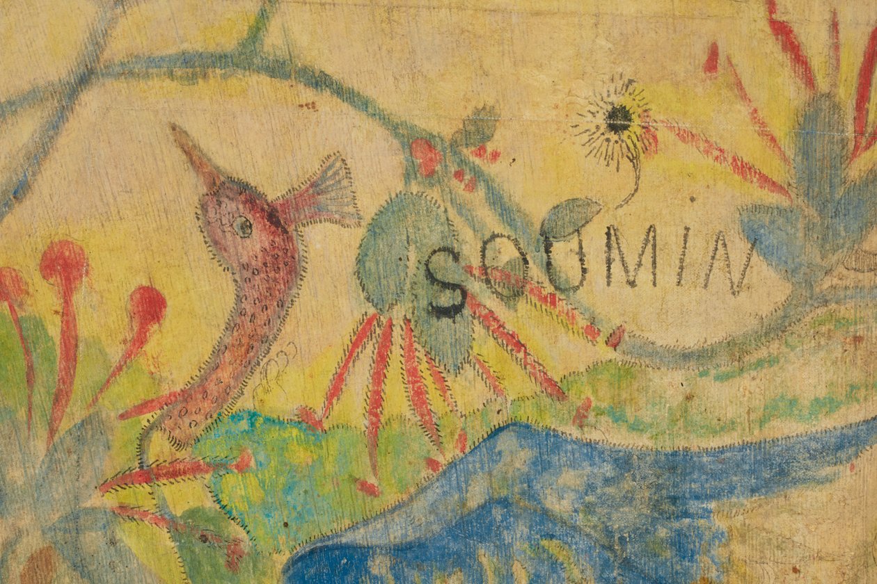 Der blaue Ibis (Detail), 1892 von Paul Gauguin