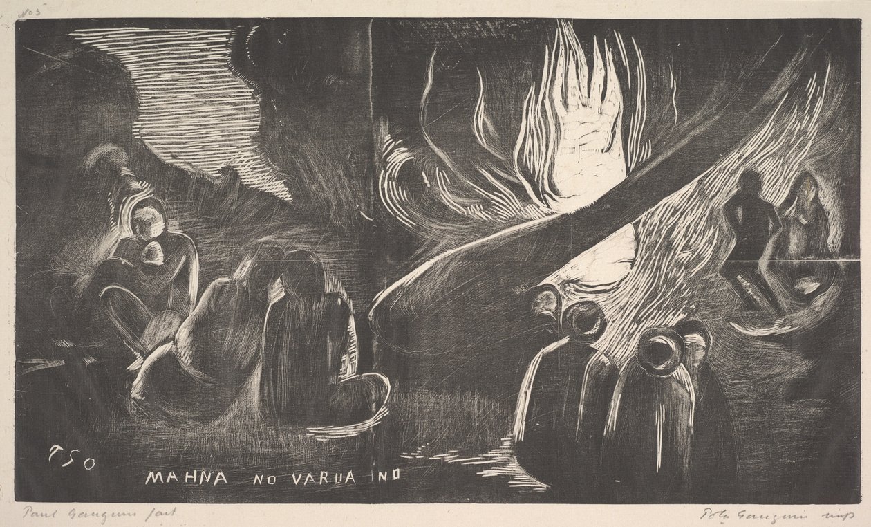 Der Teufel spricht, 1893-94 von Paul Gauguin