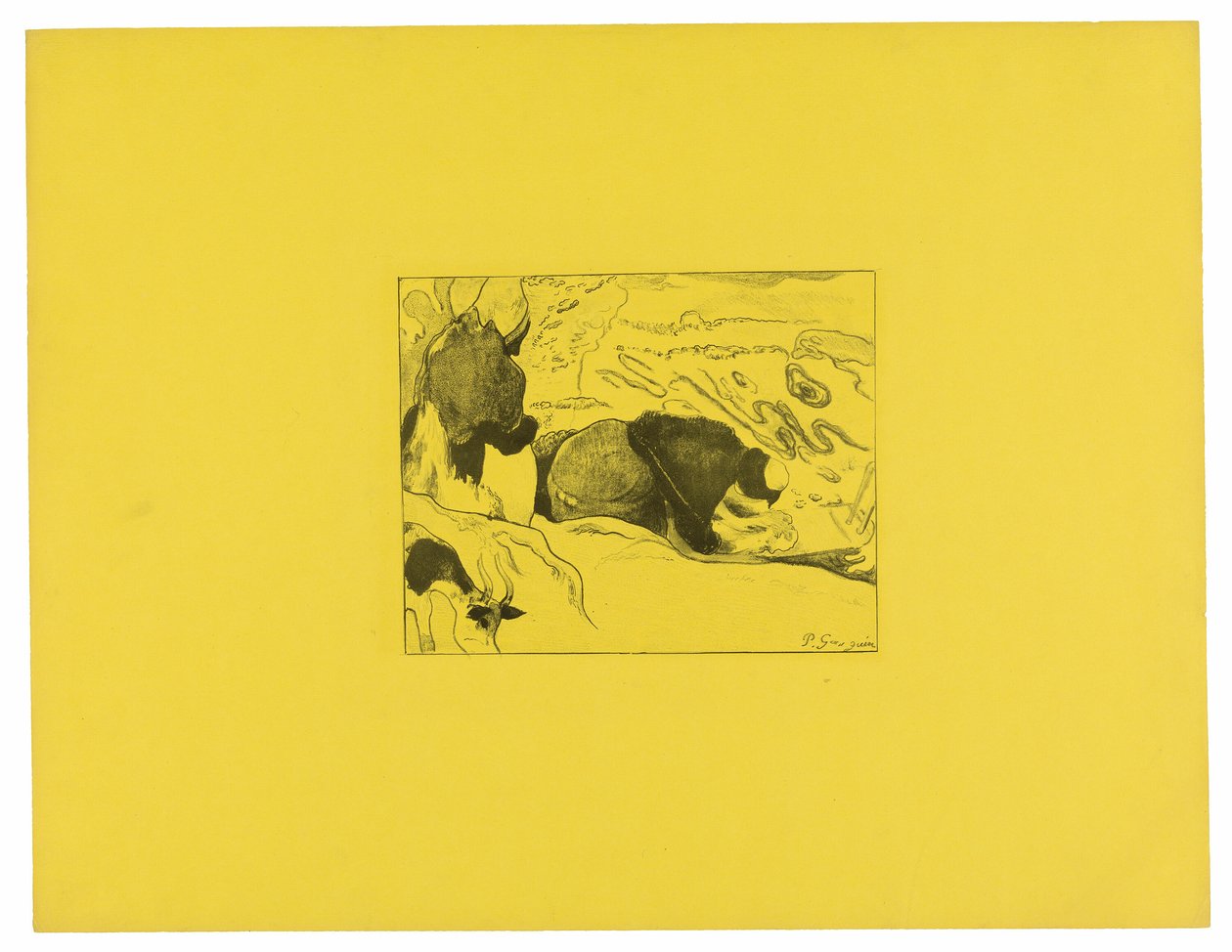 Die Wäscherinnen, aus der Volpini Suite von Paul Gauguin