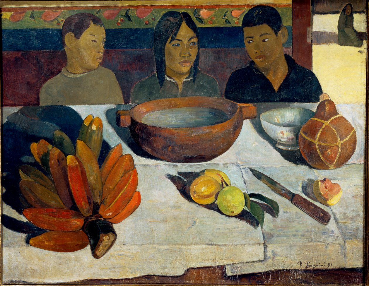 Das Mahl oder Bananen von Paul Gauguin