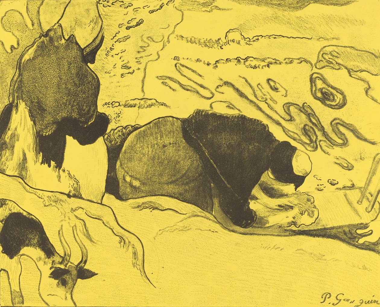 Die Wäscherinnen von Paul Gauguin