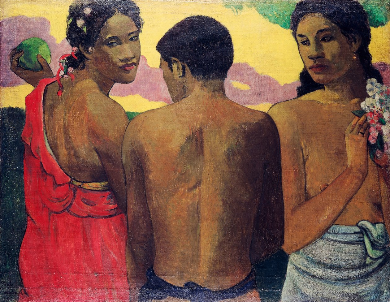 Drei Tahitianer von Paul Gauguin