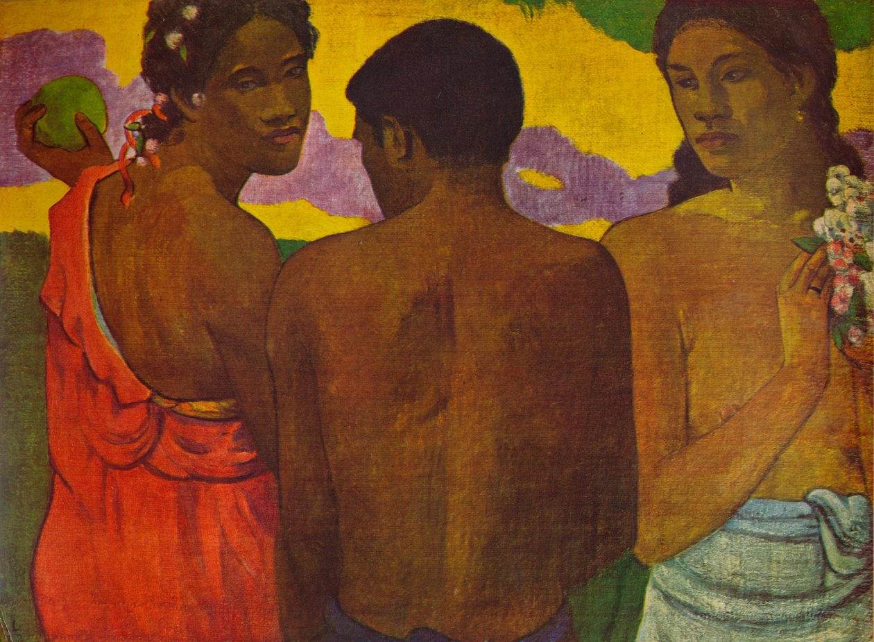Drei Tahitianer, 1899 von Paul Gauguin