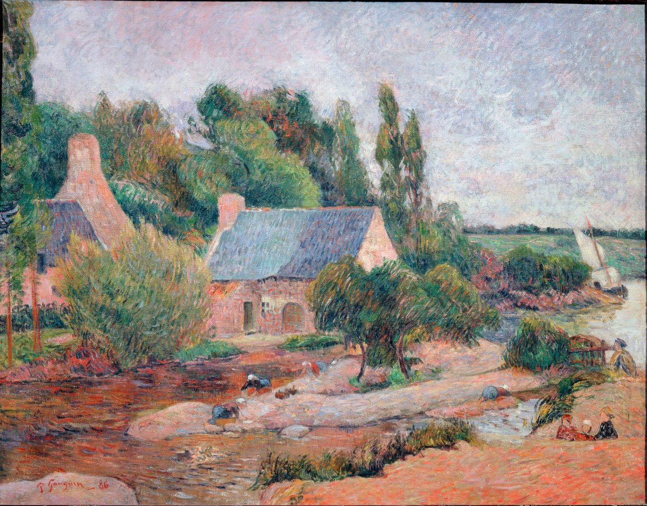 Wäscherinnen in Pont-Aven von Paul Gauguin