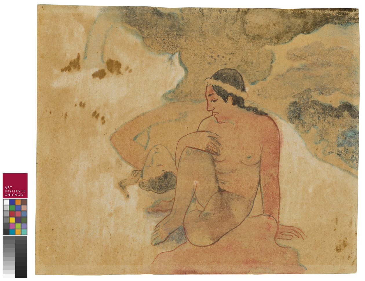 Was! Bist du eifersüchtig?, 1894 von Paul Gauguin