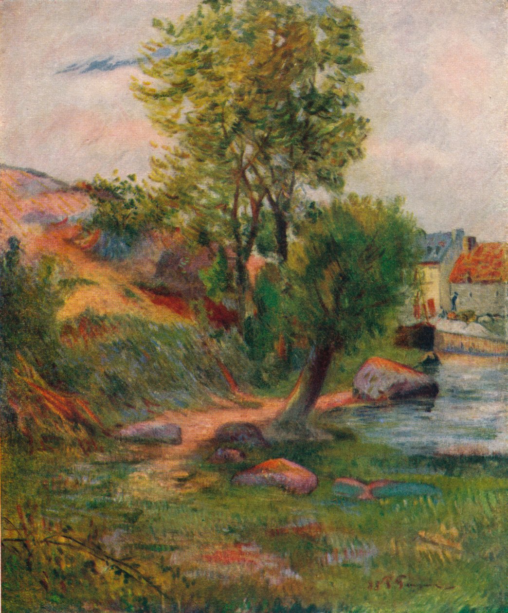 Weide am Aven, 1888 von Paul Gauguin