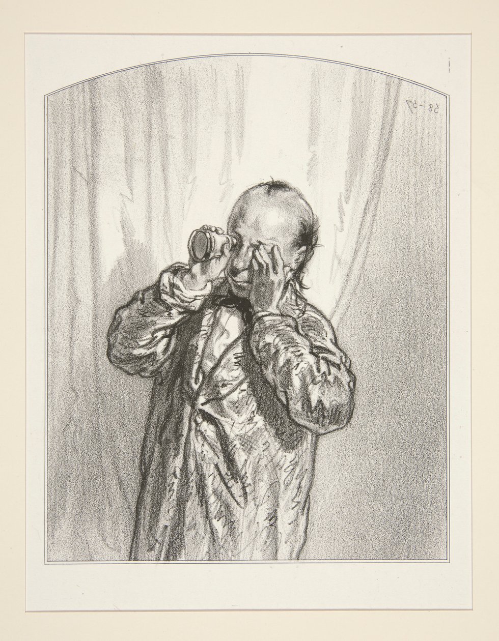 (LA VOISINE.) von Paul Gavarni