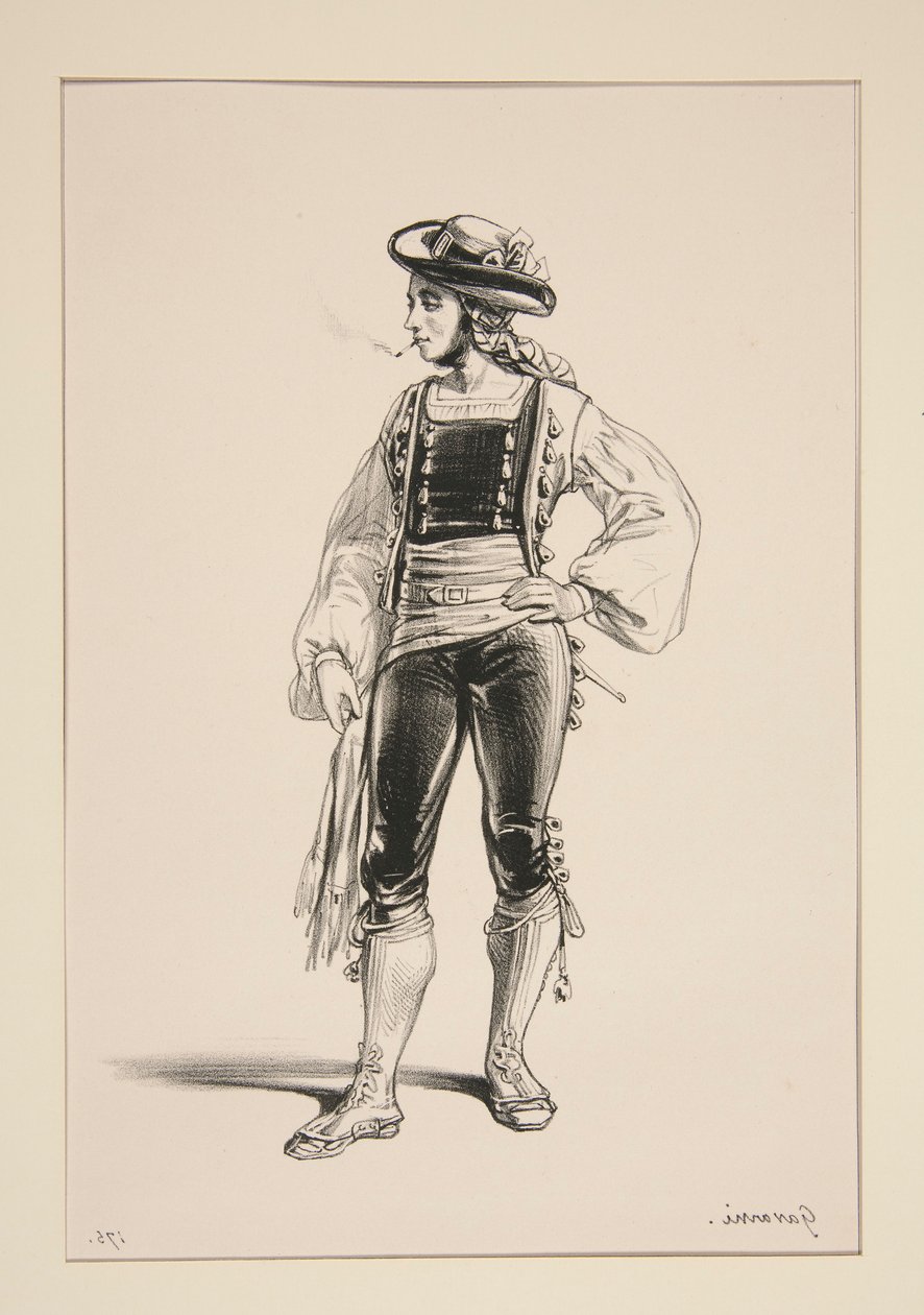 ALGUAZIL. Filzhut mit Samtbesatz. von Paul Gavarni