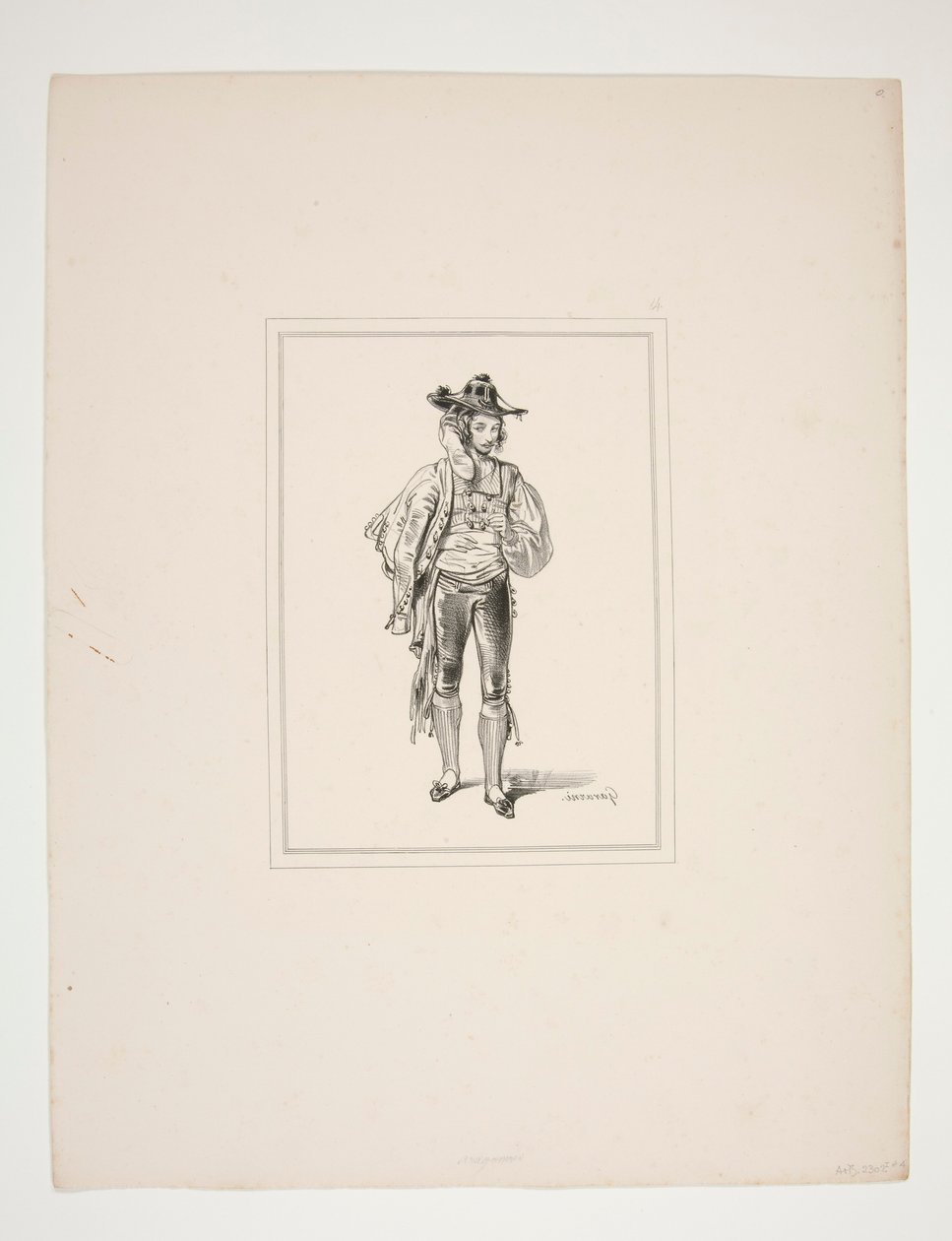 Aragonais. Stoffjacke. von Paul Gavarni