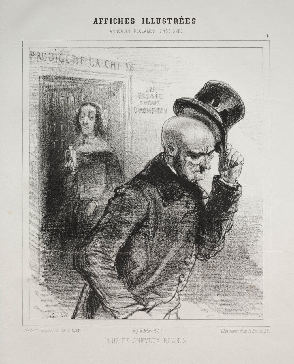 Affiches Illustrées von Paul Gavarni
