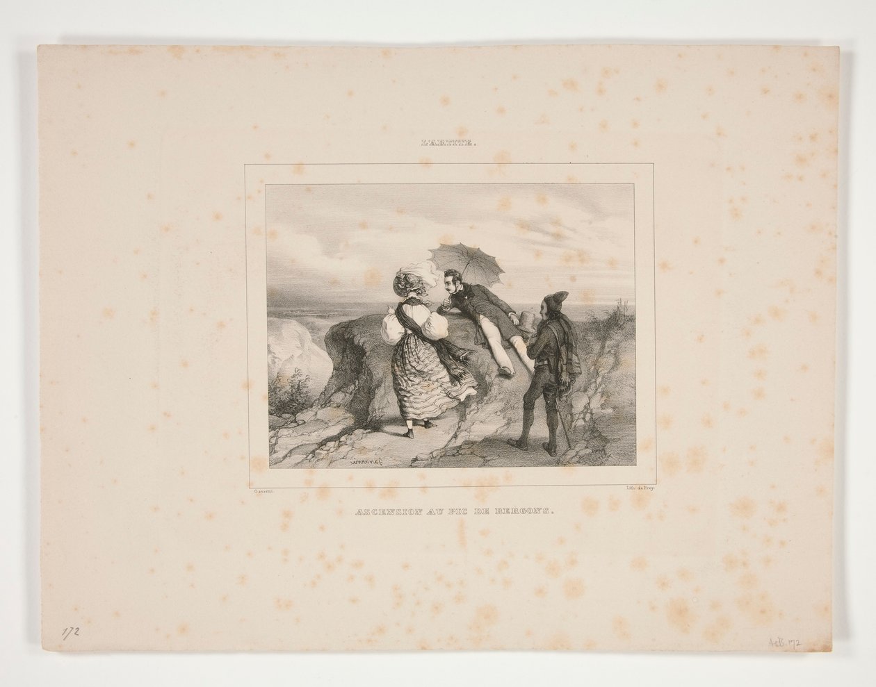 Aufstieg zum Pic de Bergons von Paul Gavarni