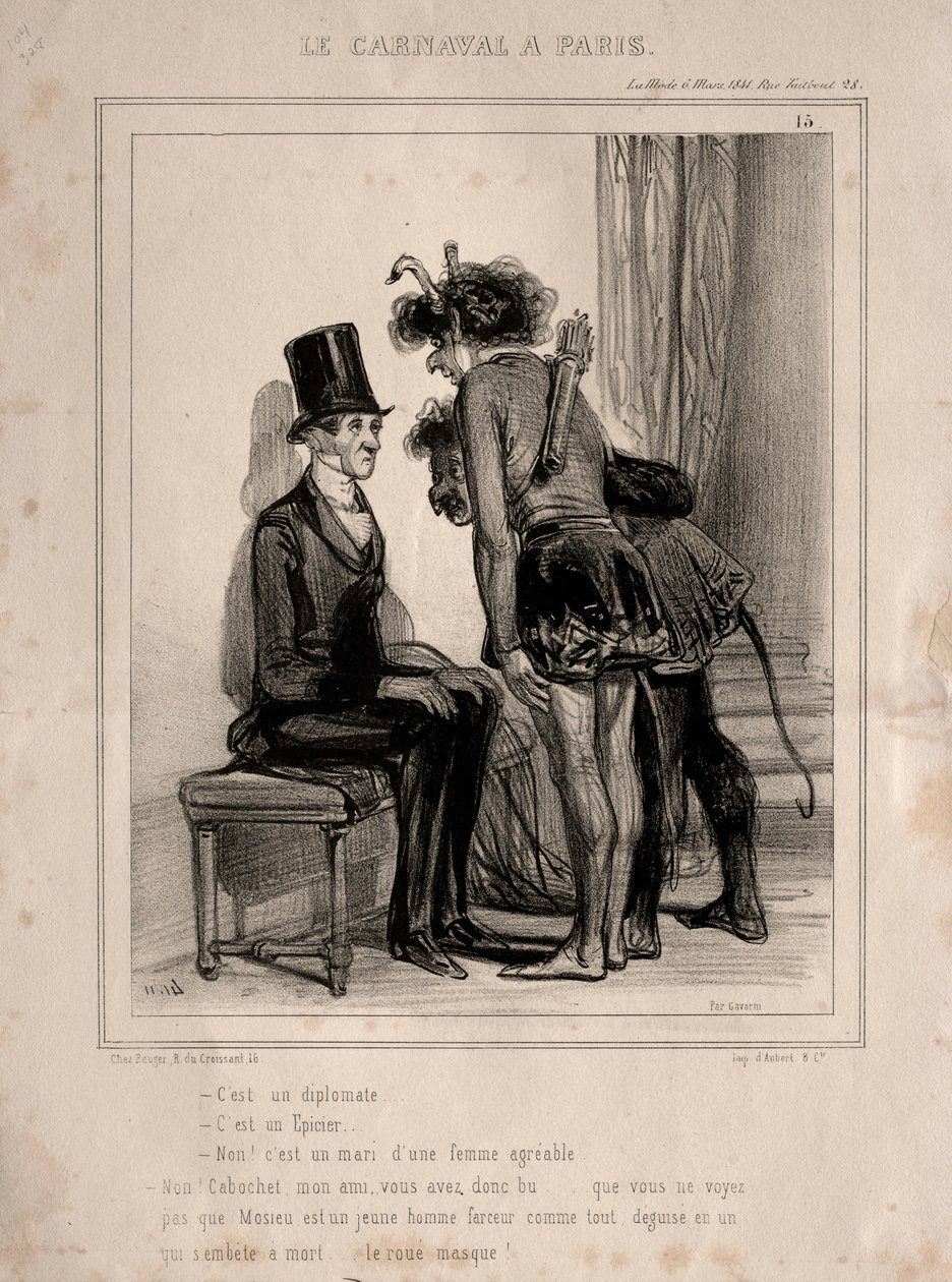 Karneval, 1841 von Paul Gavarni
