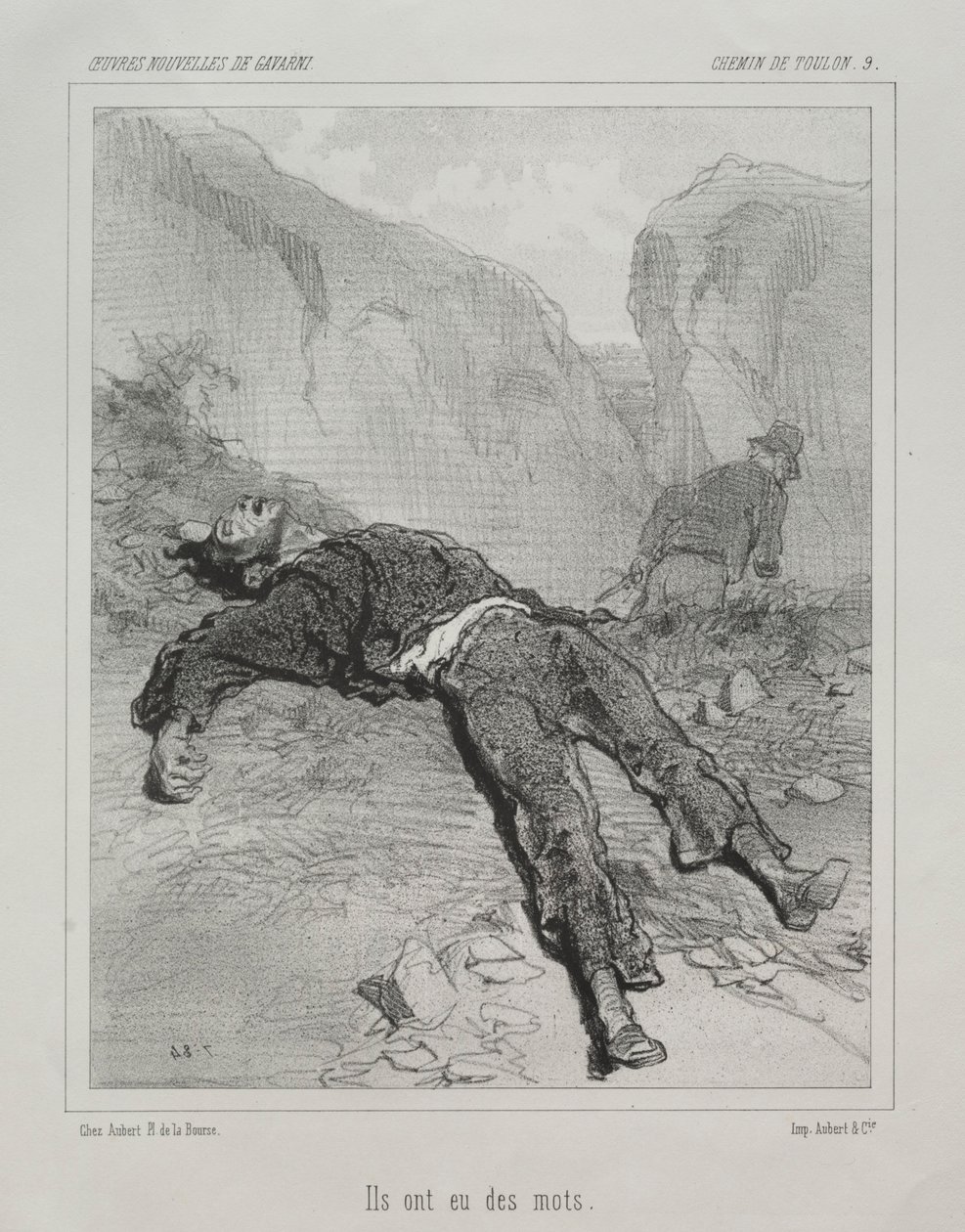 Chemin de Toulon von Paul Gavarni