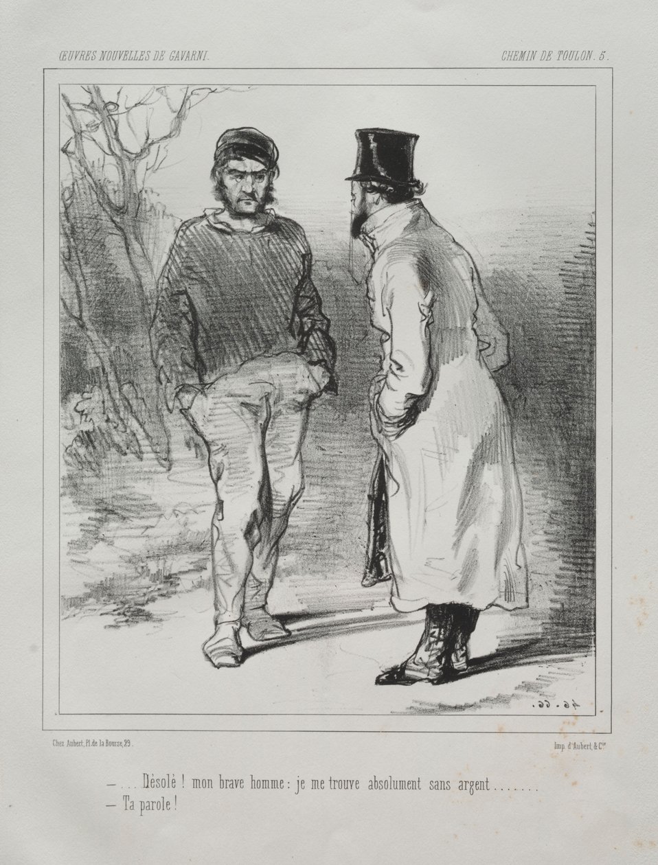 Chemin de Toulon von Paul Gavarni