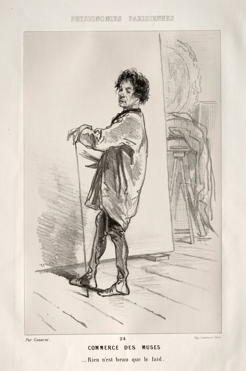 Handel der Musen von Paul Gavarni