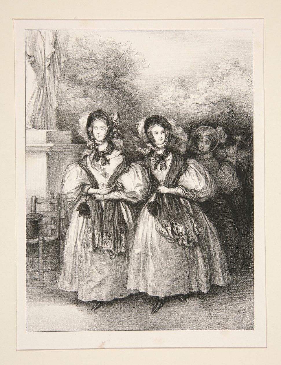 Zwei Schwestern von Paul Gavarni