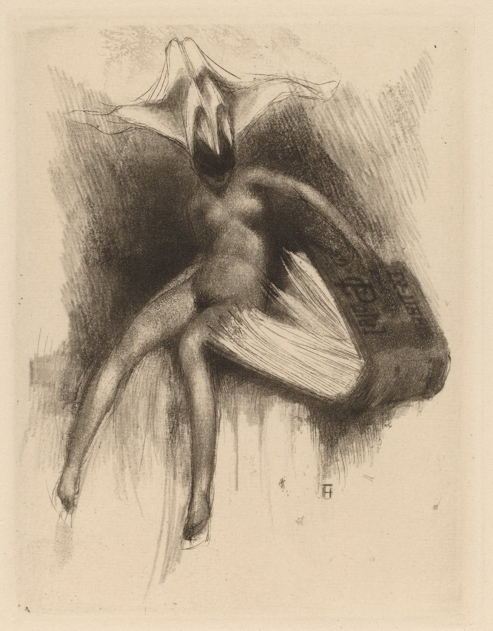 Ex Libris C. Patel von Paul Gavarni