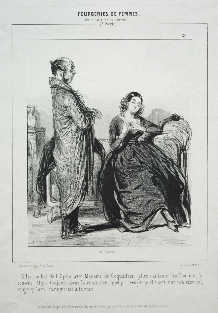 Fourberies de Femmes En Matière de Sentiment von Paul Gavarni
