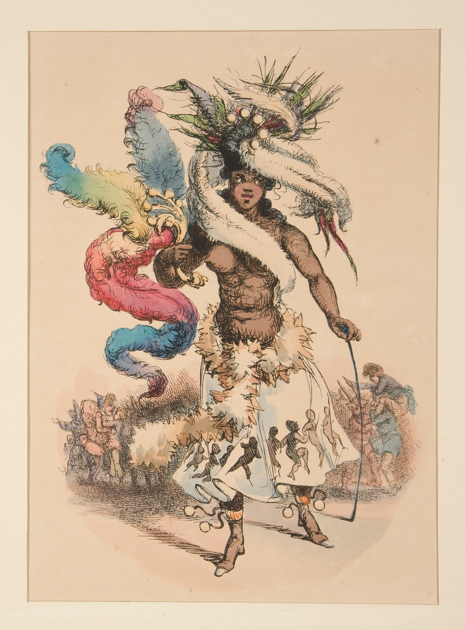 IDOL DES SCHWARZEN. - FETISCH. von Paul Gavarni