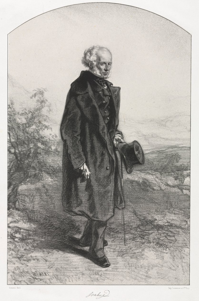 Jean Baptiste Isabey, 1854-1856 von Paul Gavarni