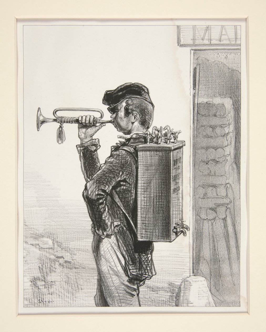 DER HÄNDLER VON WASSERHÄHNEN von Paul Gavarni