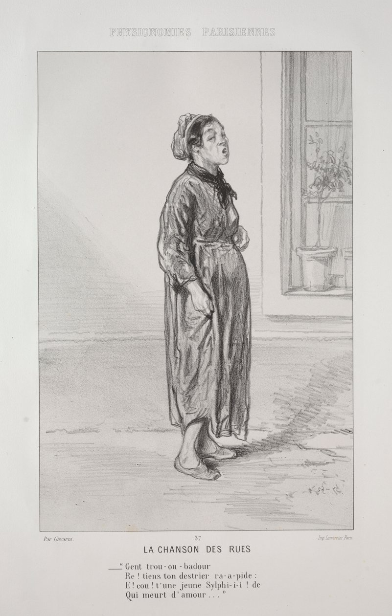 Das Lied der Straßen von Paul Gavarni
