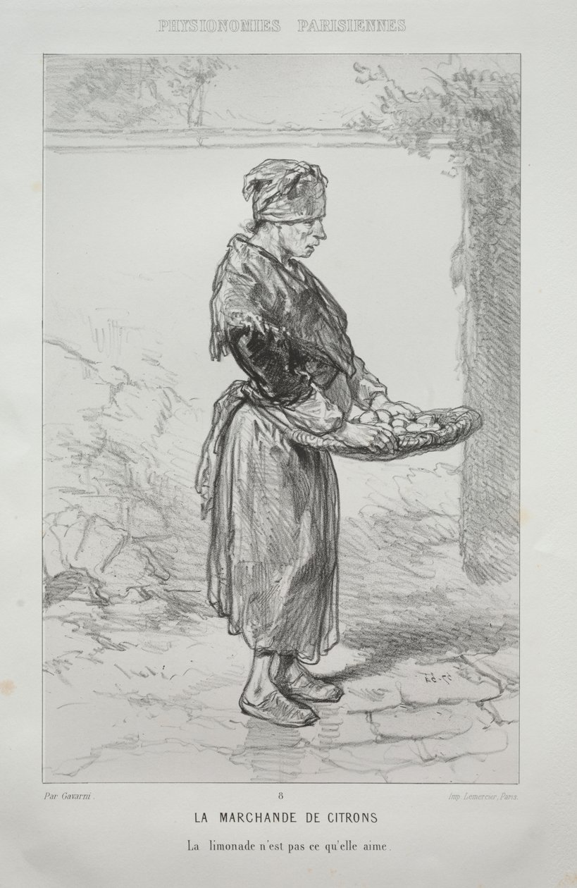 Die Zitronenhändlerin von Paul Gavarni